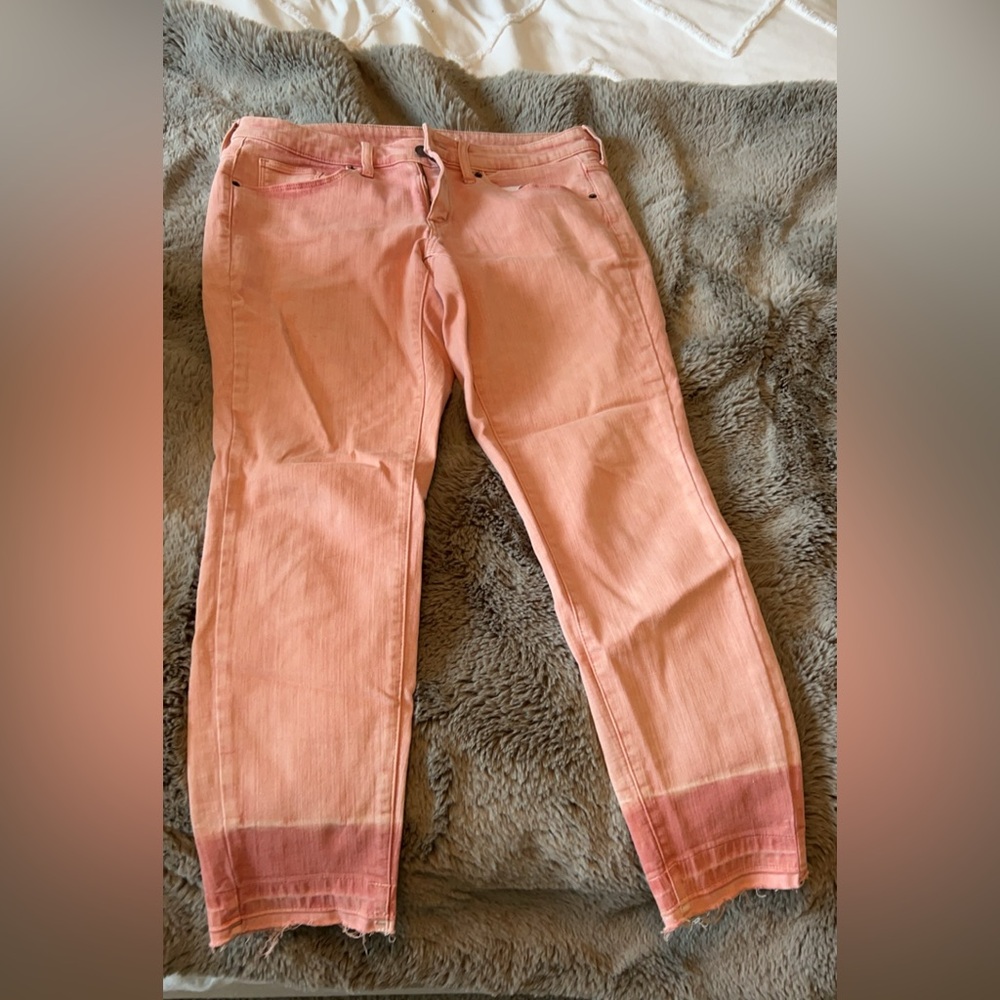 Universal Thread size 12/13 mid rise skinny salmon color jeans